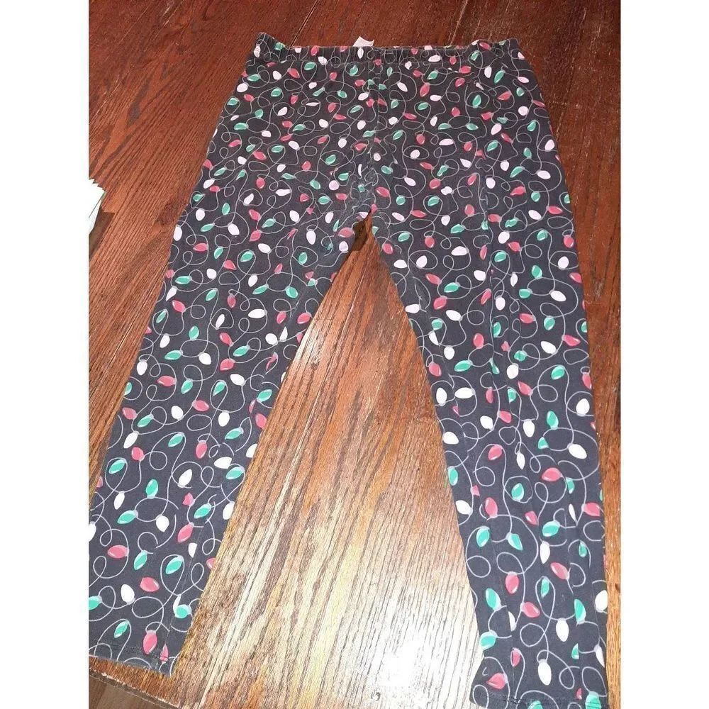 Jr XXL Size 21 No Boundaries Christmas Holiday Lights Athletic Casual Leggings